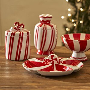 Merry Yılbaşı Seramik Kavanoz Kırmızı (860 Cc) Kırmızı