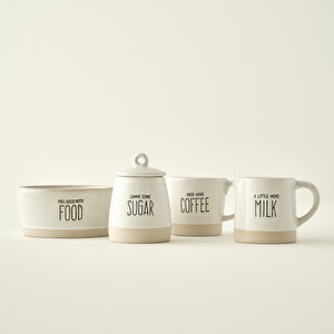 Bohemia Stoneware Sütlük Beyaz (300 Cc) Beyaz