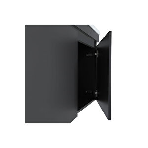 Tokyo 80 Cm Mdf Banyo Dolabı Seti  Antrasit