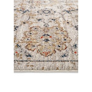 Cool Halı Hanedan Krem Klasik Desenli Çiçekli Otantik Halı Bohem Vintage Oturma Odası Salon Halısı