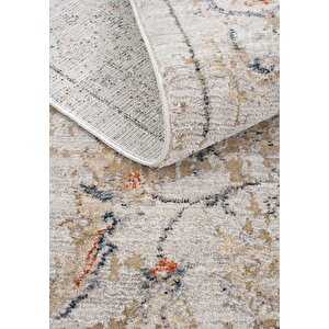 Cool Halı Hanedan Krem Klasik Desenli Çiçekli Otantik Halı Bohem Vintage Oturma Odası Salon Halısı