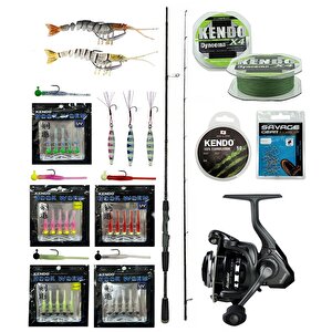 Yekoutdoor Hookworm Lrf Seti Okuma Epixor Ultra Light Game 213cm 1-8gr Olta Kamışı&okuma Acuador 2500a Olta Makinesi