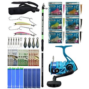 Yek Outdoor Olta Seti Kendo Suro Surf 420cm 100-200gr Teleskopik Olta Kamışı&kendo Ocean Cast 7000 Olta Makinesi