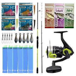 Yek Outdoor Hazır Tekne Oltası Seti Okuma Orata Squid Spin 180cm 100-200gr 2 Parça Tekne Kamışı&okuma Fin Chaser X Fnx-40ng 1bb Ol