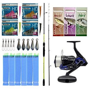 Yek Outdoor Hazır Tekne Oltası Seti Okuma Orata Squid Spin 180cm 100-200gr 2 Parça Tekne Kamışı&okuma Fin Chaser X Fnx-60bl 1bb Ol