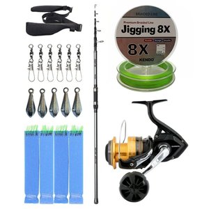 Yek Outdoor Hazır Olta Seti Okuma Alaris Light Tele Surf 420cm 100-250gr Surf Kamışı &shimano Makina Socorro 6000 Sw