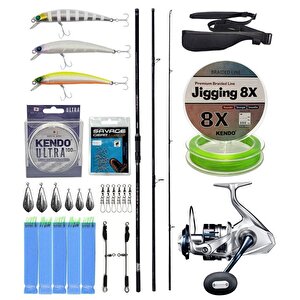 Yekoutdoor Yüksek Performans Okuma Ceymar Surf 4,30 M 100-250 Gr 3 Parça Surf Kamışı&shimano Makina Saragosa 8000 Sw A Hg