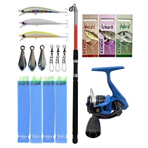 Yekoutdoor Çocuk Olta Seti Kendo Elbe 2.10m 70-150gr Olta Kamışı&okuma X-otic Xt-20eb 1bb Olta Makinesi