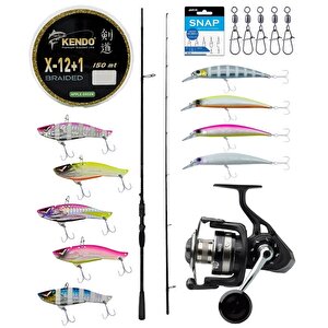 Yek Outdoor Pro Spin Seti Okuma Psycho Stick Game 274cm Ex-fast 15-40gr 2 Parça Olta Kamışı&savage Gear Sgs8 4000 Fd 8+1bb Olta Ma