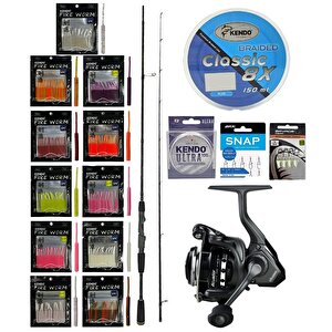 Yekoutdoor Fireworm Lrf Seti Okuma Epixor Lrf Ultra Light Game Spin 213cm 1-8gr 2 Parça Olta Kamışı&okuma Acuador 2500a Olta Makin