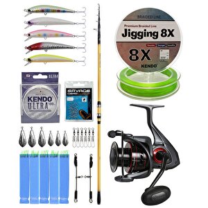 Yekoutdoor Surf Olta Seti Shimano Kamış Beastmaster Fx Surf Tele 4,25m 200g 6pc&okuma Ceymar C-6000a Olta Makinesi