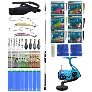 Yek Outdoor Hazır Tekne Oltası Seti Shimano Kamış Vengeance Ax Boat Tele 1,80m 150g 3pc&kendo Ocean Cast 5000 Olta Makinesi