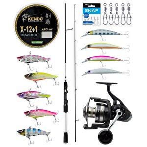 Yek Outdoor Pro Spin Seti Okuma Helios Sx Spin 2,70cm 15-45 Gr 2 Parça Spin Kamışı&savage Gear Sgs8 4000 Fd 8+1bb Olta Makinesi