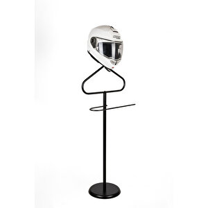 Biker Butler Kask Askılı Metal Dilsiz Uşak  - Yuvarlak Taban