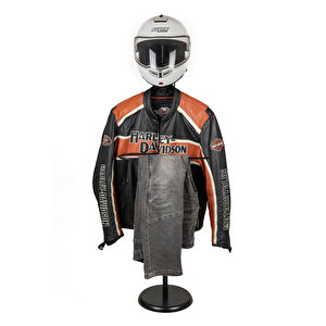 Biker Butler Kask Askılı Metal Dilsiz Uşak  - Yuvarlak Taban