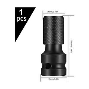 Torklu Somun Sıkma Bijon Sökme Darbeli Matkap Için Bits Adaptörü 1 Adet Yaylı Ağır Hizmet Mandreni