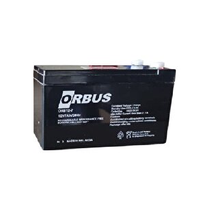 12v 7ah Amper Agm Jel Orbus Akü Ebatlar: 150x65x90mm