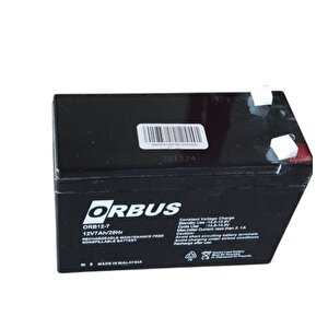 12v 7ah Amper Agm Jel Orbus Akü Ebatlar: 150x65x90mm