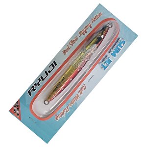 Slim Jet 9cm 30gr Metal Jig Yem Red Gold Glow