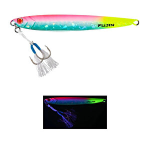 Valhalla Darksea 120gr Metal Jig Yem Mt43 Green Pink Chart Tail