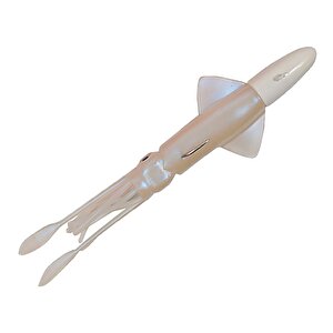 Calamari 20cm 150gr Kalamar Silikon Yem Pearl White Uv