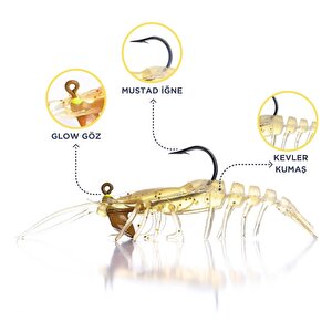 Sakura Shrimp 7.6cm 6.5gr Silikon Karides Yem E 001