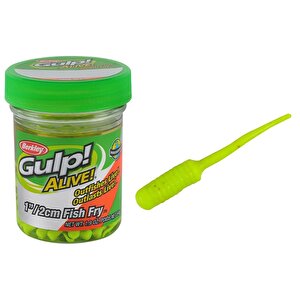 Gulp Alive Fish Fry 2cm Lrf Silikonu Chartreuse