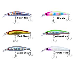 Bubble Bait 8cm 12gr Sinking Maket Balık Red Chart