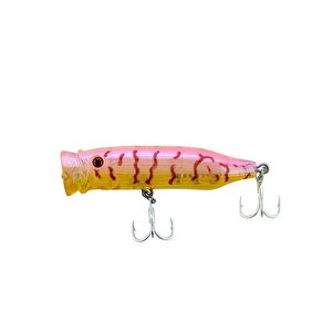 Salt Popper 70mm 9.5gr Su Üstü Maket Balık 187 Sakura Shrimp