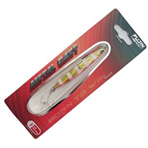 Metal Cast 60gr Shore Jig Yem Mt20 Gold Pink Zebra Glow