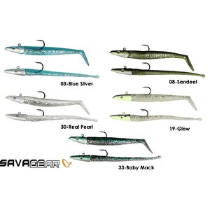 Sandeel And Slug 10 Cm 10gr 4+2 Adet Silikon Yem Blue Silver