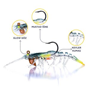 Sakura Shrimp 7.6cm 6.5gr Silikon Karides Yem E 031