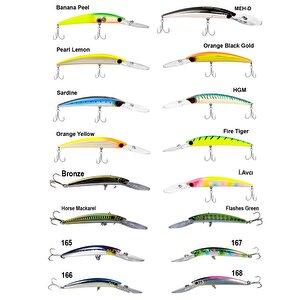 Deepboss 90f 9.5gr Maket Balık 241 Fire Tiger