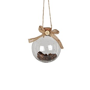 Yılbaşı Topu Şeffaf 8cm