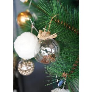 Yılbaşı Topu Şeffaf 8cm