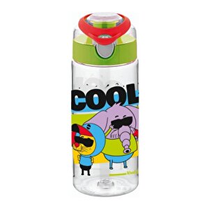 Kral Şakir Desenli Yeşil Tritan Matara 500 Ml