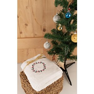 Pamuklu İkili 50x80 Cm Modern Nakışlı Desenli Hediyelik Havlu Seti Baveno Desen003