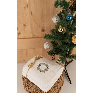 Pamuklu İkili 50x80 Cm Modern Nakışlı Desenli Hediyelik Havlu Seti Baveno Desen003