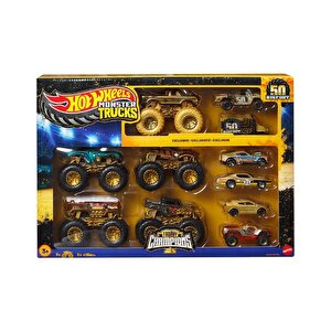 Hot Wheels Monster Trucks Bigfoot Trophy Şampiyonları Araba Ve Kamyon Çoklu Arabalar Jdw07