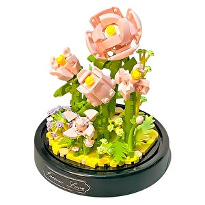 Ctoy Fanuslu Çiçek Serisi Parlak Gül Lego Seti 16346