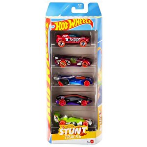 Hot Wheels Beşli Araba Seti Stunt Tracks Jbj83