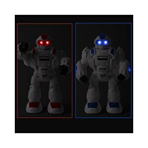 Birlik Oyuncak Uzaktan Kumandalı Full Fonksiyonlu Disk Atan Savaşçı Robot Kırmızı 27115