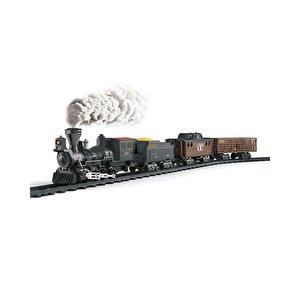 Vardem Işıklı Ve Sesli Klasik Buharlı Tren Seti 30 Parça 1613a