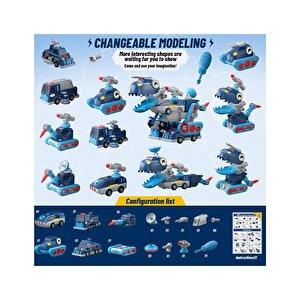 Manyetik 5i1 Arada Dinozor Ve Araç Yapım Seti Kutulu 40 Parça Xh8883