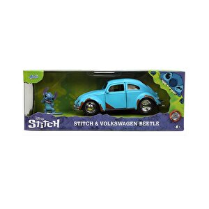 Disney Stitch Ve Volkswagen Beetle 1:32 Die Cast Araç Ve Figür 33251