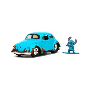 Disney Stitch Ve Volkswagen Beetle 1:32 Die Cast Araç Ve Figür 33251