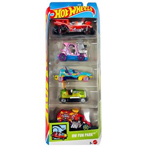 Hot Wheels Beşli Araba Seti Hw Fun Park Jbj88