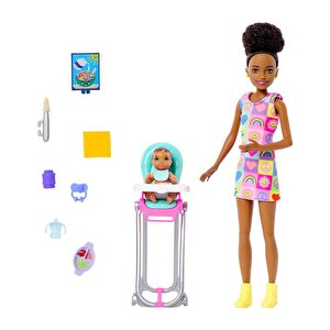Barbie Skipper Bebek Bakıcısı Oyun Seti Htk34