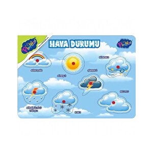 Ahşap Tutmalı Puzzle Hava Durumu Ony284