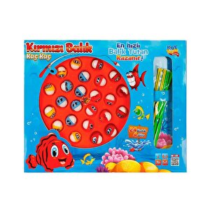 Kayyum Oyuncak Kırmızı Balık Kaç Kaç Balık Tutma Oyun Seti 4010